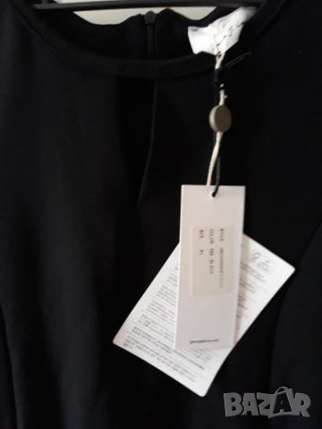 Нова италианска черна рокля до коляното, размер XL, снимка 2 - Рокли - 24201976