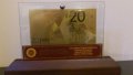 Банкноти сувенири 500 златни евро банкноти със сертификат, снимка 6
