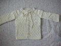 Нова ръчно плетена жилетка - ръст до 92 см, снимка 7
