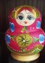 Руска Матрьошка - ръчно рисувана, снимка 4