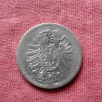 1 марка 1874 г. Германия - Сребро, снимка 2 - Нумизматика и бонистика - 25033806
