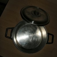 Продавам българска тенджера алпака--3литра, снимка 2 - Съдове за готвене - 24009626