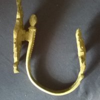 стара барокова закачалка от бронз, снимка 2 - Антикварни и старинни предмети - 20119300