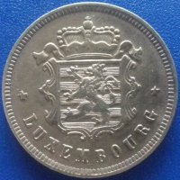  Монета Люксембург - 25 Сантима 1927 г., снимка 2 - Нумизматика и бонистика - 21015944