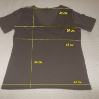 Сива блуза с интересно деколте, L размер, снимка 4 - Тениски - 25479886