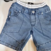 Къс дънков панталон за момче 9-10 години, снимка 1 - Детски панталони и дънки - 22398561