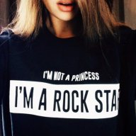 ПРОМО ЦЕНА! Дамски топ ROCK STAR принт! Поръчай модел С Твоя идея!, снимка 2 - Тениски - 15067763