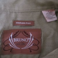 Мъжка риза с къс ръкав от лен  Bruno, снимка 3 - Ризи - 25711178