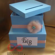 Сватбена кутия за пожелания и пари Елена, снимка 3 - Сватбени аксесоари - 14769118