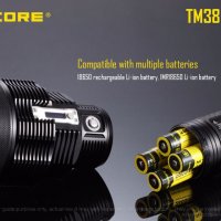 Фенер Nitecore TM38 1400m , снимка 3 - Къмпинг осветление - 20034908