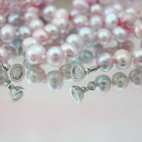 Колие 70см от естествени многоцветни перли , снимка 7 - Колиета, медальони, синджири - 20378317