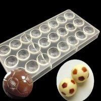 24 бр 3d топка топки сфери кръг пластмасова форма Поликарбонатна отливка калъп за Шоколадови бонбони, снимка 1 - Форми - 24631253