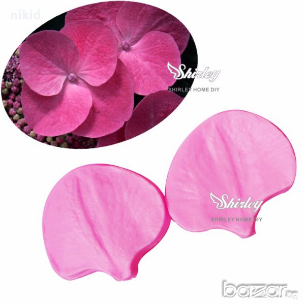 теменужка  детелинка 2 части листа вейнър вайнър силиконов молд форма декорация украса фондан торта, снимка 1