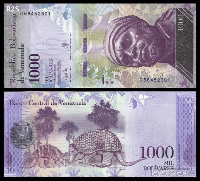 ВЕНЕЦУЕЛА 1000 Боливара VENEZUELA 1000 Bolivares P-NEW 2016 UNC, снимка 1