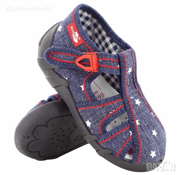 Детски пантофи RenBut джинс/звезди 20/27, снимка 1
