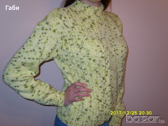 Ръчно плетена дамска блуза, снимка 4 - Блузи с дълъг ръкав и пуловери - 20252688