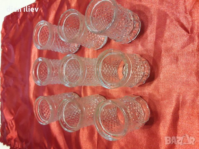 Ретро кристални чашки, снимка 16 - Чаши - 25035711