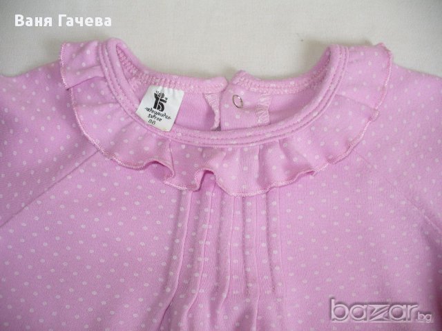 Розова блузка , снимка 3 - Бебешки блузки - 16498658