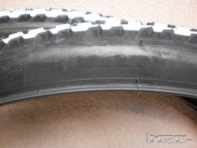 Продавам колела внос от Германия предна и задна външни гуми MITAS OCELOT 29 цола с два бели канта, снимка 6 - Части за велосипеди - 16031377