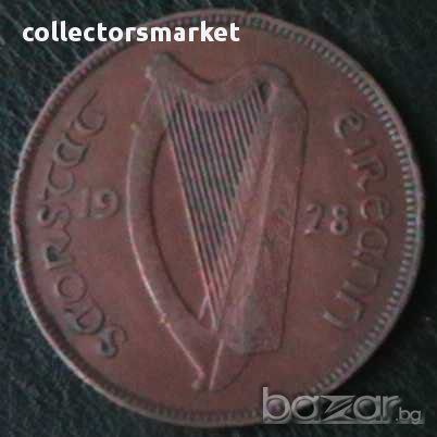 1 пени 1928, Ирландия, снимка 2 - Нумизматика и бонистика - 14453581