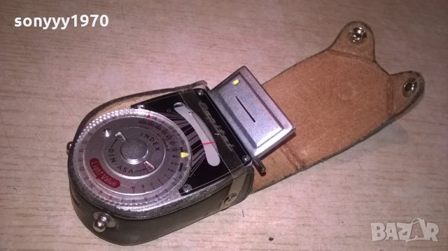 поръчан-capital japan-светломер с кожен калъф-внос швеицария, снимка 2 - Чанти, стативи, аксесоари - 25330965