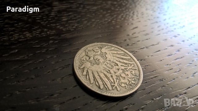 Райх монета - Германия - 10 пфенига | 1900г.; серия A, снимка 2 - Нумизматика и бонистика - 25887608