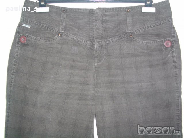 Карирани дънки "Steps" New York / широки крачоли , снимка 5 - Къси панталони и бермуди - 14242479