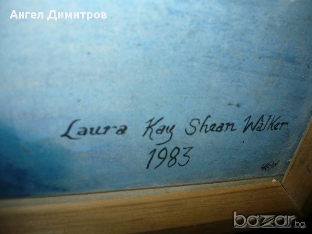 Прекрасна картина см. техника Лаура Кей Уолкер 1983 г., снимка 2 - Картини - 16741294