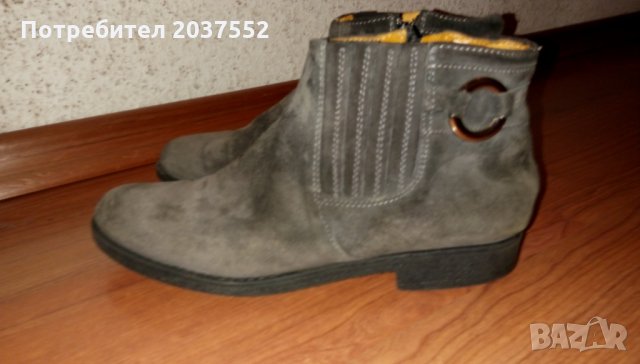 Дамски боти велур, снимка 2 - Дамски боти - 23727620