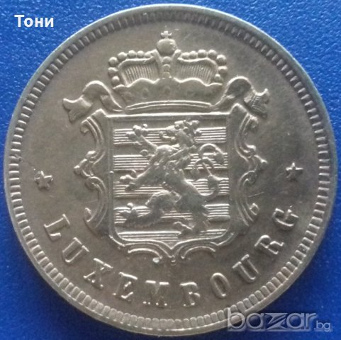  Монета Люксембург - 25 Сантима 1927 г., снимка 2 - Нумизматика и бонистика - 21015944