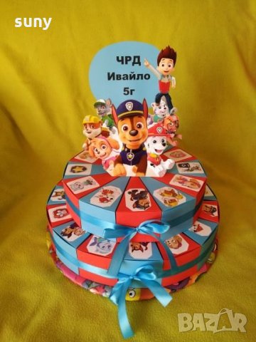 Картонена торта Пес Патрул , снимка 3 - Други - 24762675