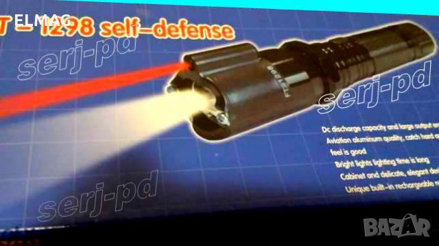 Електрошок С LED Фенер И Лазер FT-1298