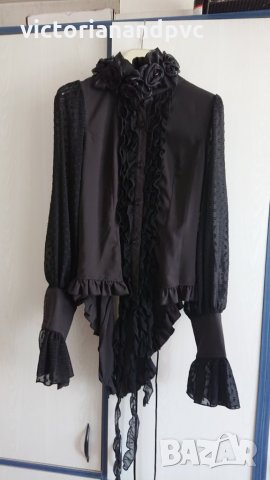 Комплект манто и риза екстравагантни Devil Fashion, снимка 3 - Палта, манта - 24721834