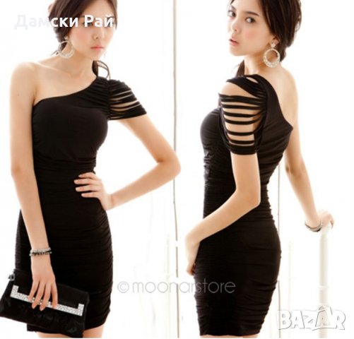 Рокля с ресни на ръкава, снимка 4 - Рокли - 18026493