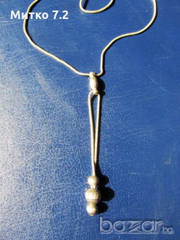 Дамско сребърно колие - 3, снимка 2 - Колиета, медальони, синджири - 19501834