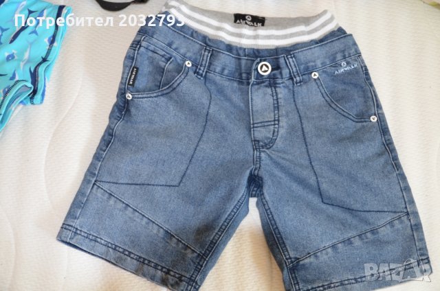 Къс дънков панталон за момче 9-10 години, снимка 1 - Детски панталони и дънки - 22398561