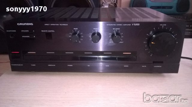 поръчан-grundig v5200 amplifier-made in germany-внос швеицария, снимка 2 - Ресийвъри, усилватели, смесителни пултове - 14209308