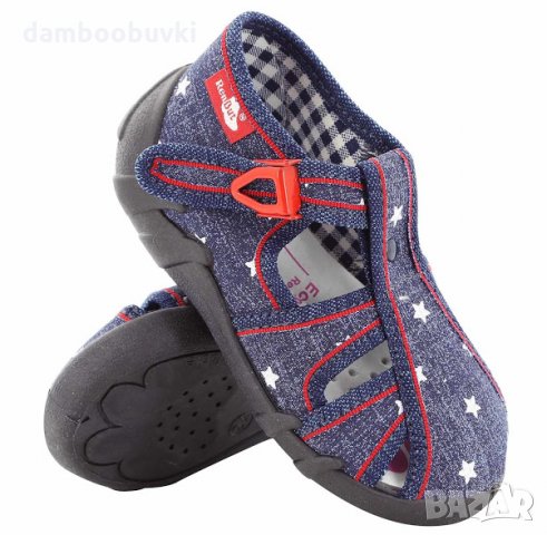 Детски пантофи RenBut джинс/звезди 20/27, снимка 1