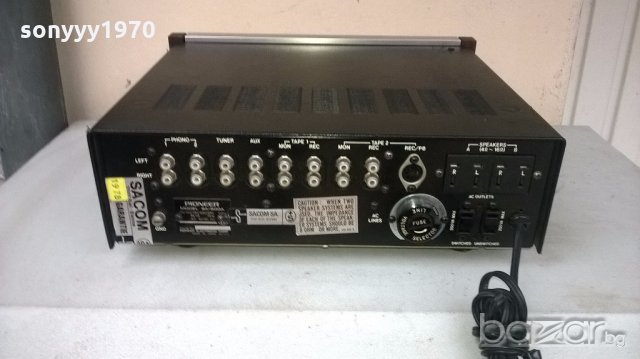 ПОРЪЧАН⭐ █▬█ █ █▀ █ ⭐Pioneer sa-500a-amplifier-made in japan-внос швеицария, снимка 6 - Ресийвъри, усилватели, смесителни пултове - 19899457