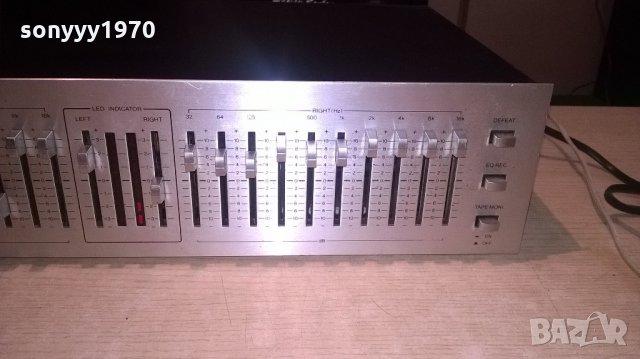 ПОРЪЧАН-rising eq-10 equalizer-made in japan-внос швеицария, снимка 13 - Ресийвъри, усилватели, смесителни пултове - 22189284