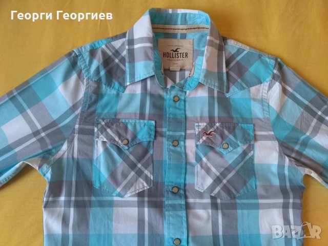 Мъжка риза Holister/Холистър,100% оригинал, снимка 8 - Ризи - 24481360