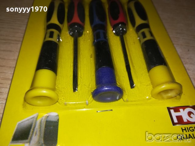 отвертки 5бр-часовникарски/gsm-за финни техники, снимка 7 - Отвертки - 20806325