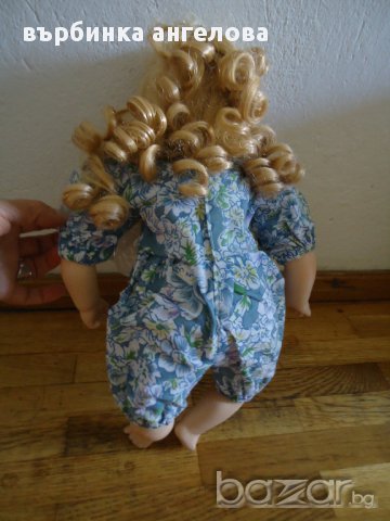 Керамична германска кукла. Височина 40см., снимка 4 - Кукли - 11222457