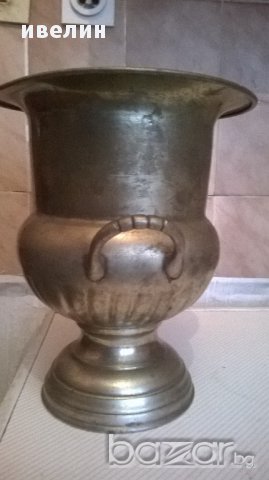 посребрена месингова купа за шампанско, снимка 5 - Антикварни и старинни предмети - 16288449