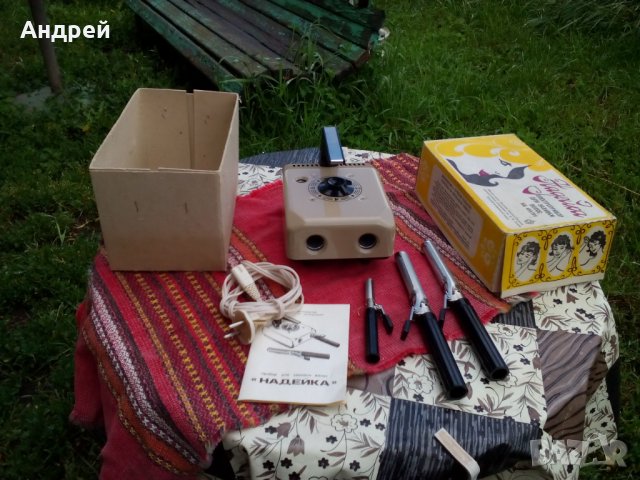 Стар уред за къдрене на коса,маша, снимка 3 - Антикварни и старинни предмети - 25633241