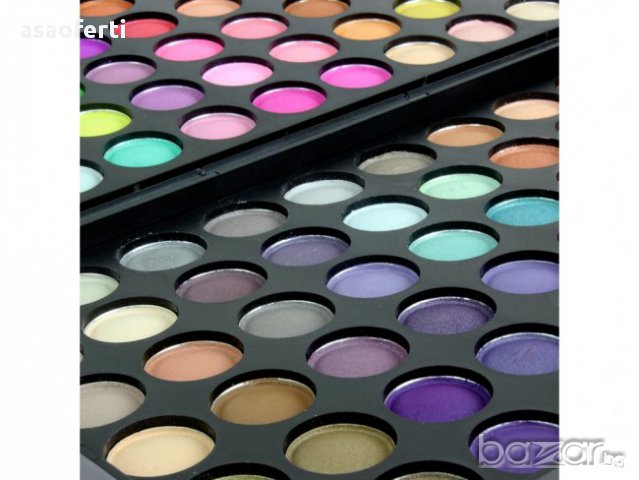 Голям комплект от 120 цвята сенки за очи, снимка 3 - Декоративна козметика - 17704407