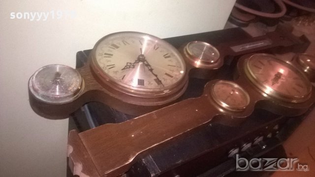 стари часовници с барометри-2бр х 165лв-внос швеицария, снимка 5 - Антикварни и старинни предмети - 19807788
