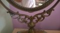АНТИК-изящно антично огледало-масивно-мед/месинг-внос швеицария, снимка 12