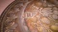 Голяма релефна чиния за стена-мед/месинг 32см-внос швеицария, снимка 5