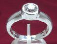 Масивен сребърен пръстен 925 с Циркон, снимка 1 - Пръстени - 23584772
